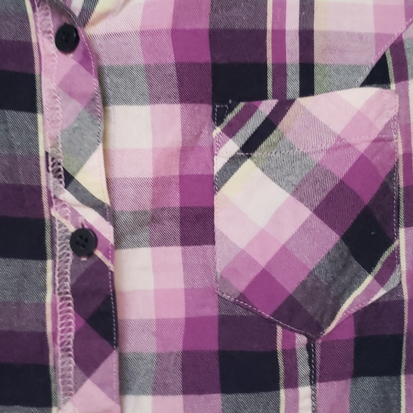 Soft Purple Flannel Button Up - Picture 3 of 5